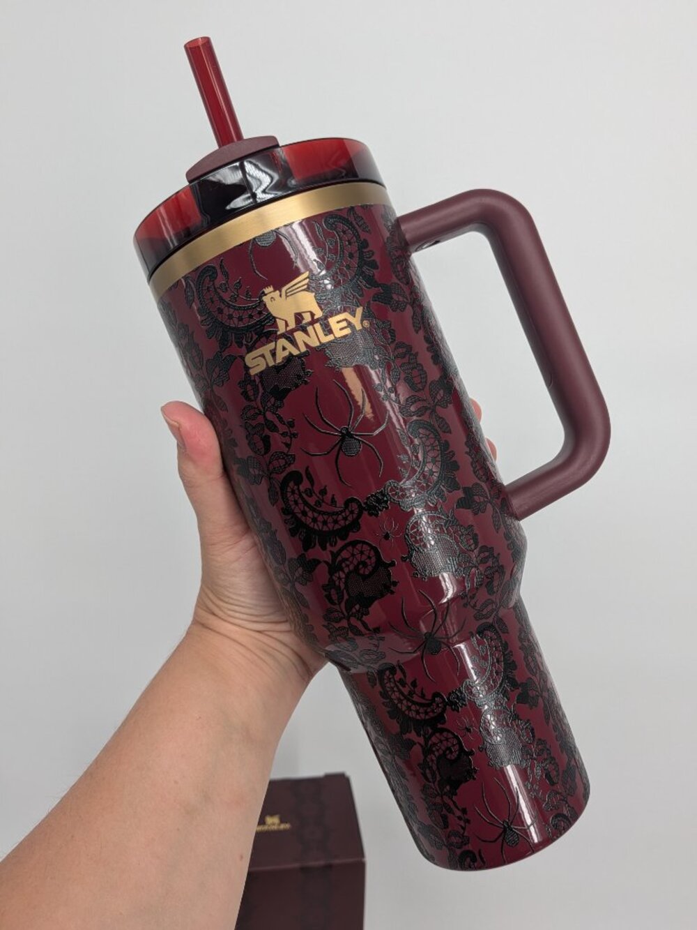 New Halloween Quencher H2.0 Flowstate Tumbler 40 OZ Limited 2026 Bordeaux Lace